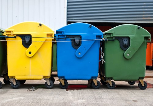 Commercial waste collection in Mortlake office environment