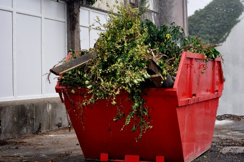 Professional waste removal service in action